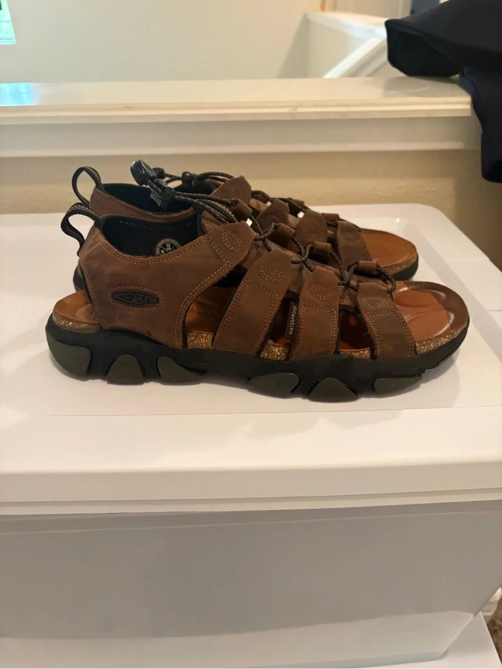 Keen Brown Multi-Strap Leather Sport Sandals